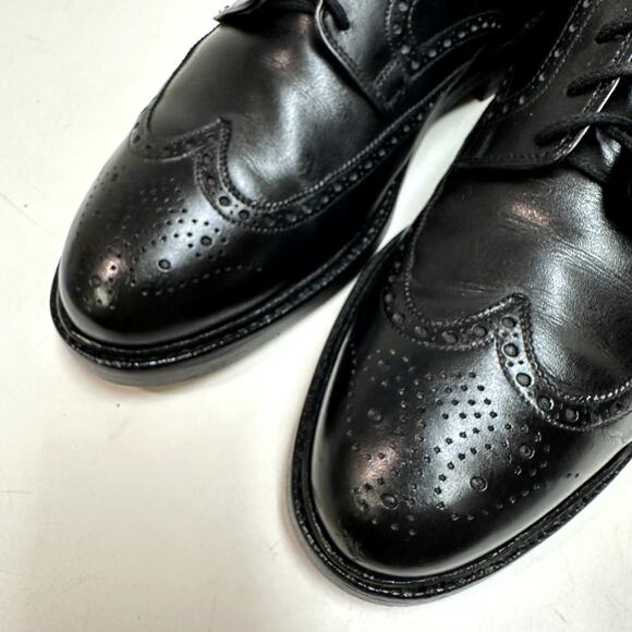 VERY GOOD Crockett & Jones x Ralph Lauren Swansea Black Calf Wingtip England 8.5 main image 11